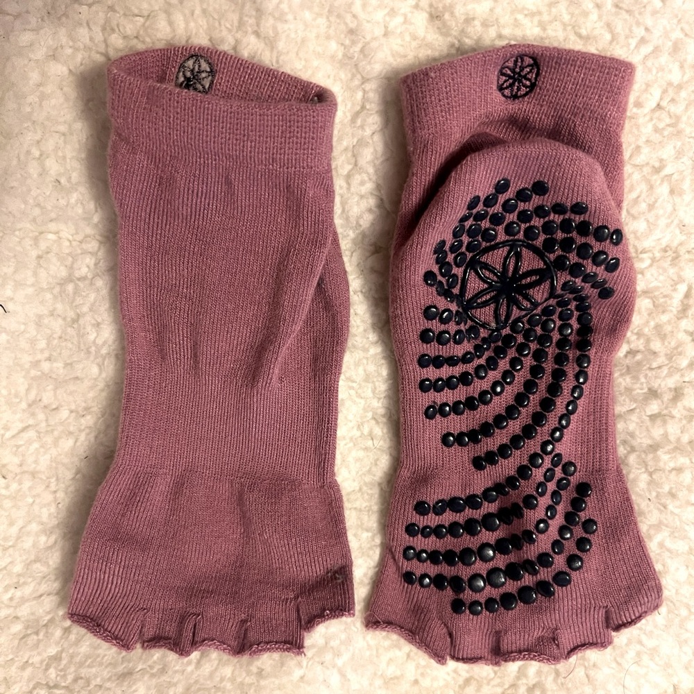Gaiam Open-Toe Grip Yoga Socks